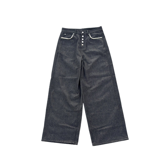 DETAILED BAGGY Raw Denim
