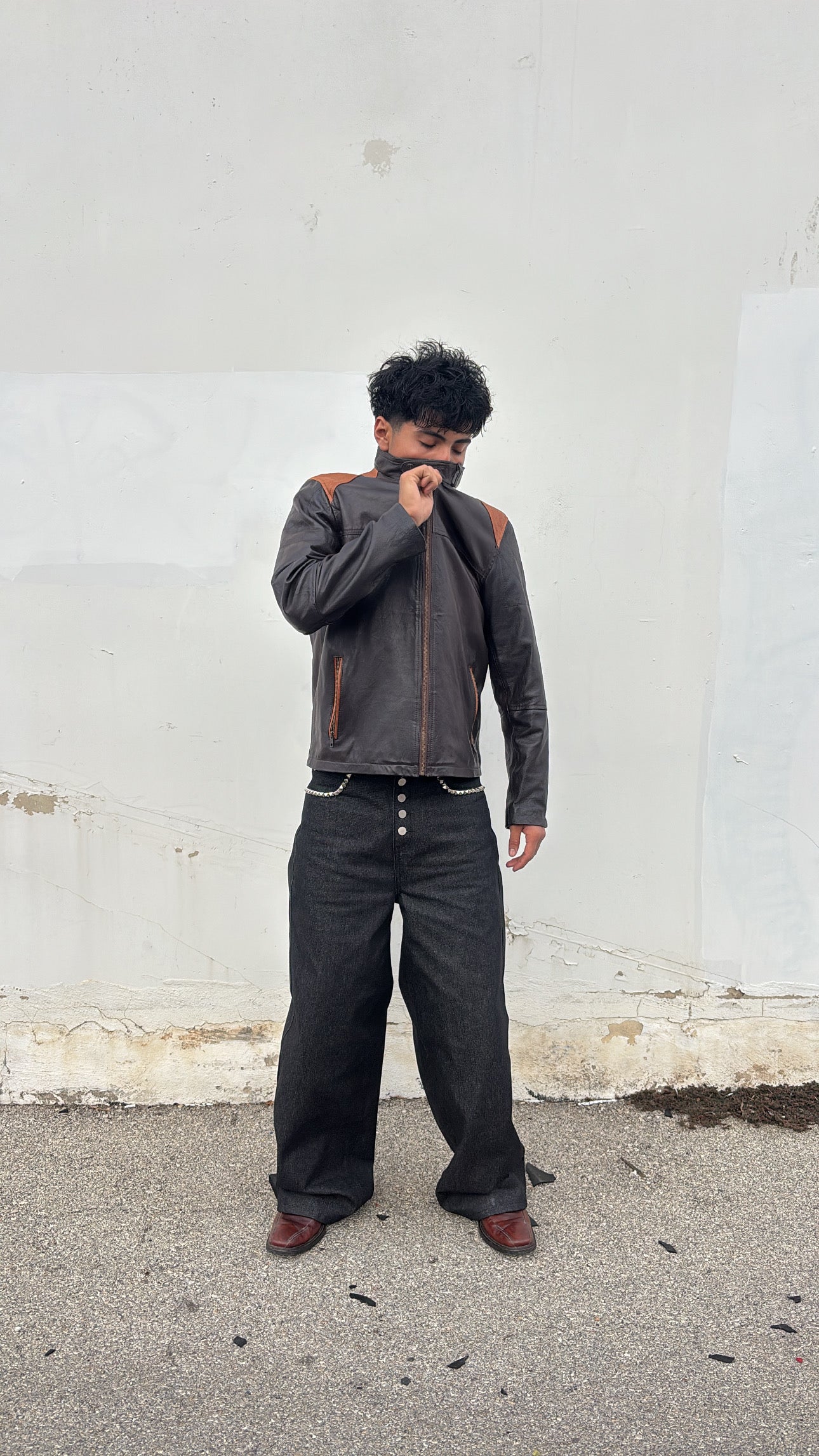 DETAILED BAGGY Raw Denim