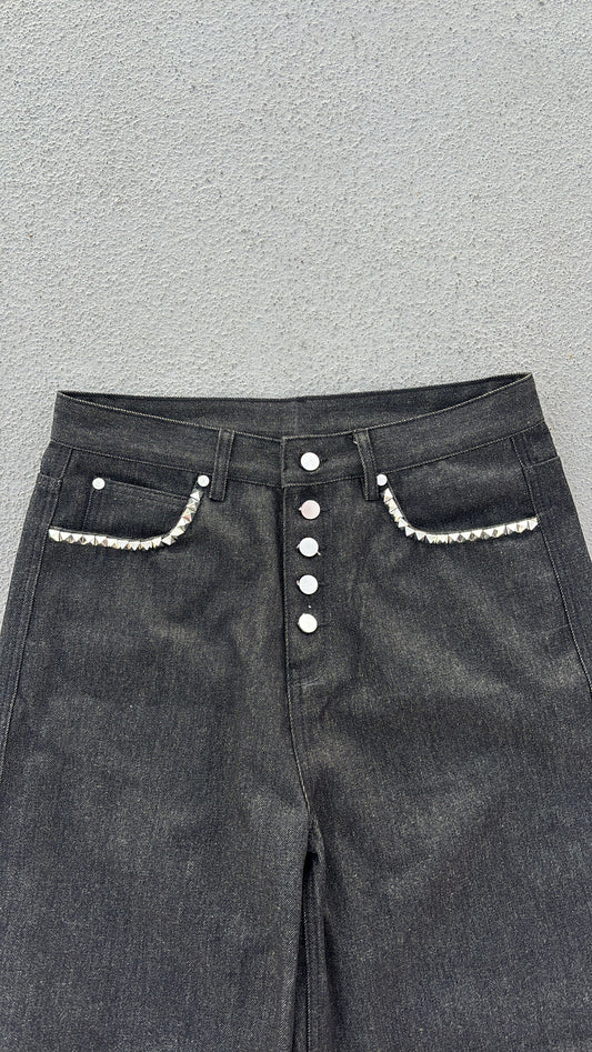 DETAILED BAGGY Raw Denim