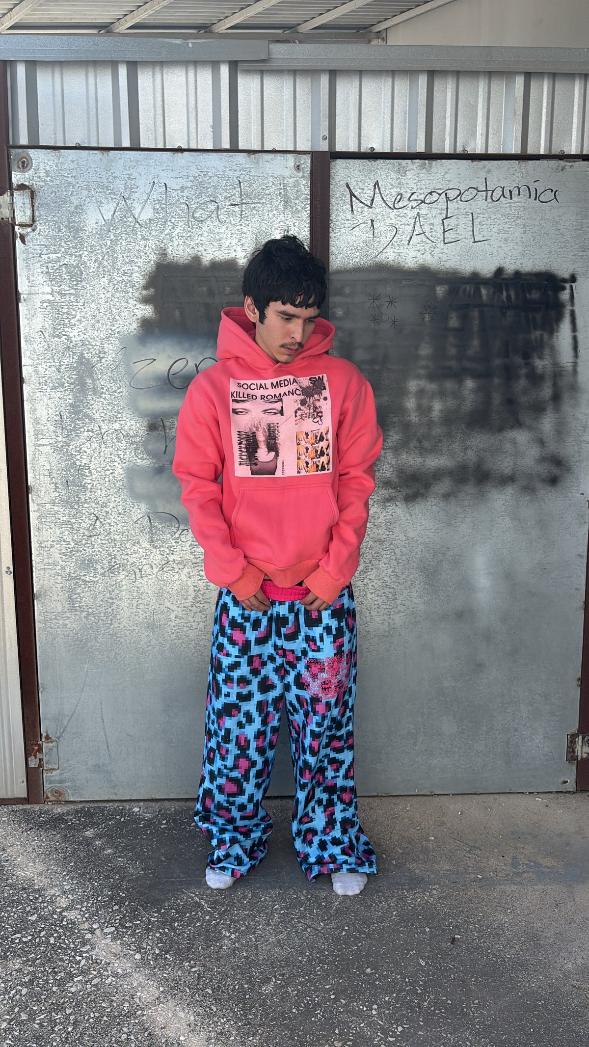 Glitched Leopard Sweats