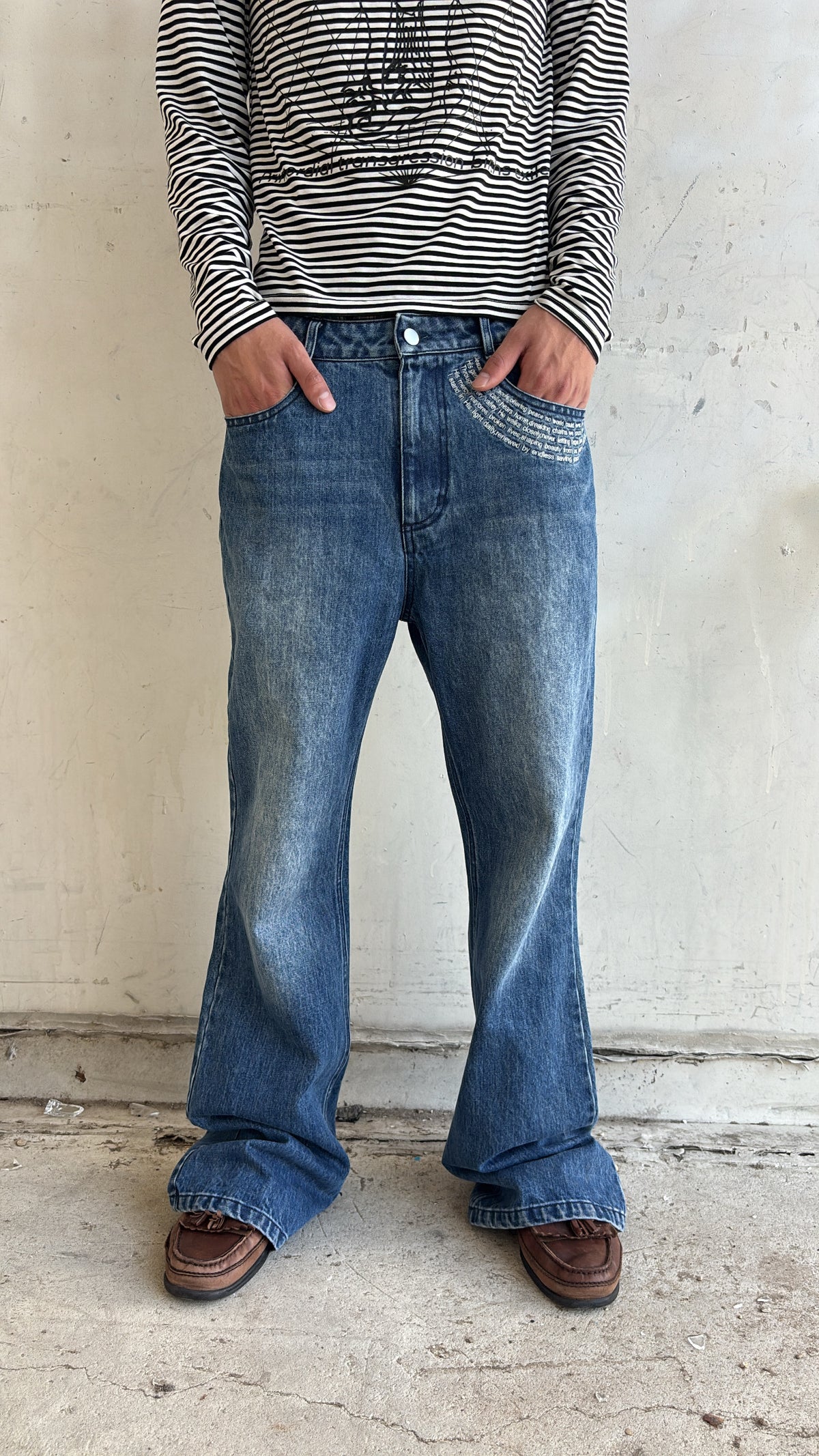 “Savior” poem jeans