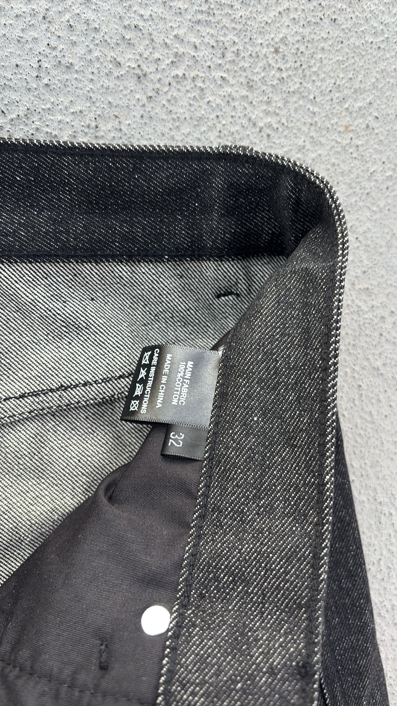 DETAILED BAGGY Raw Denim